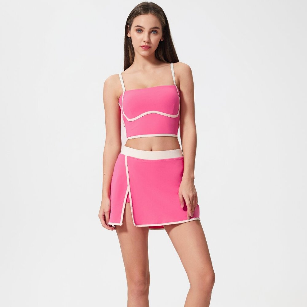 Bare Feel Breathable Tennis Skirt - Sakura Pink